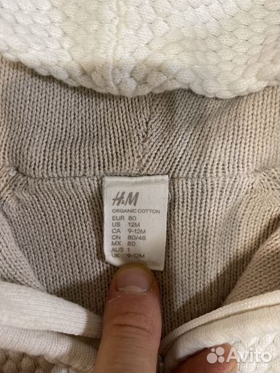 Детская кофта на молнии с капюшоном H&M
