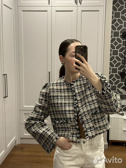 Твидовый жакет lime