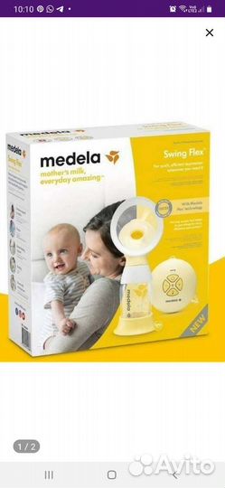 Молокоотсос medela swing flex электрический
