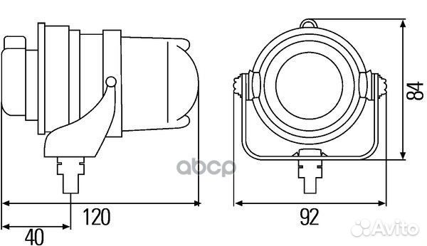 Универсальные фара дальнего света, D2S ксенон 1