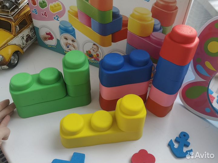 Развивающие игрушки мягкий конструктор