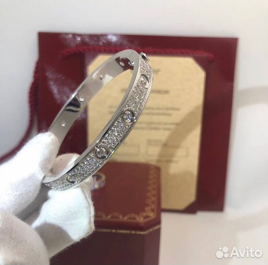 Золотой браслет Cartier 40.5 гр 3.4 ct