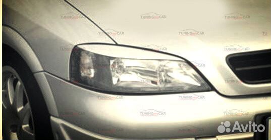 Реснички на фары для Opel Astra G 1998-2004