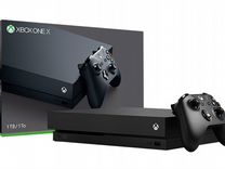 Xbox One X 1 tb + Гарантия + диск + Коробка