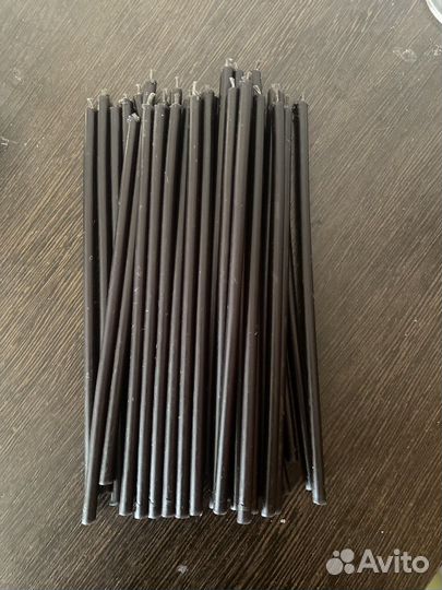 Черные восковые свечи