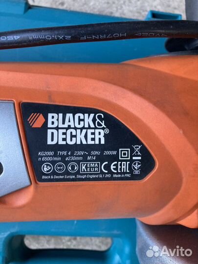 Болгарка Black decker kg 2000 Type 4