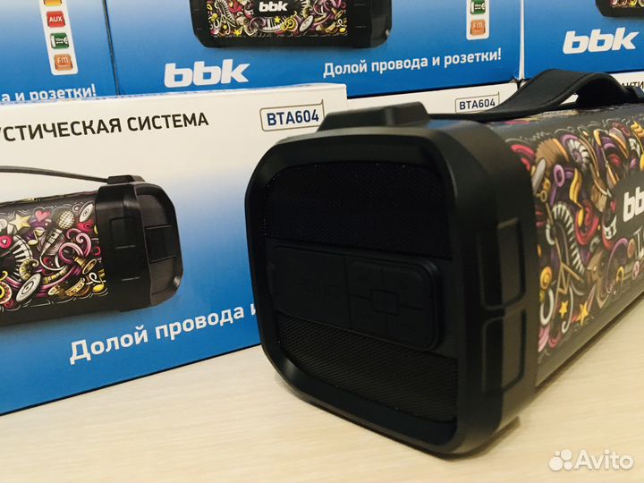 Беспроводная колонка bbk 604 с радио, новый