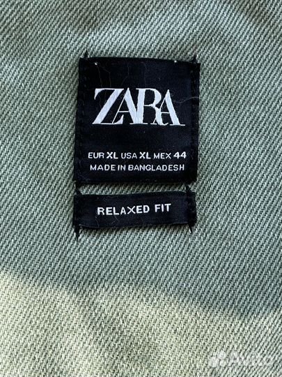 Джинсовая куртка zara женская