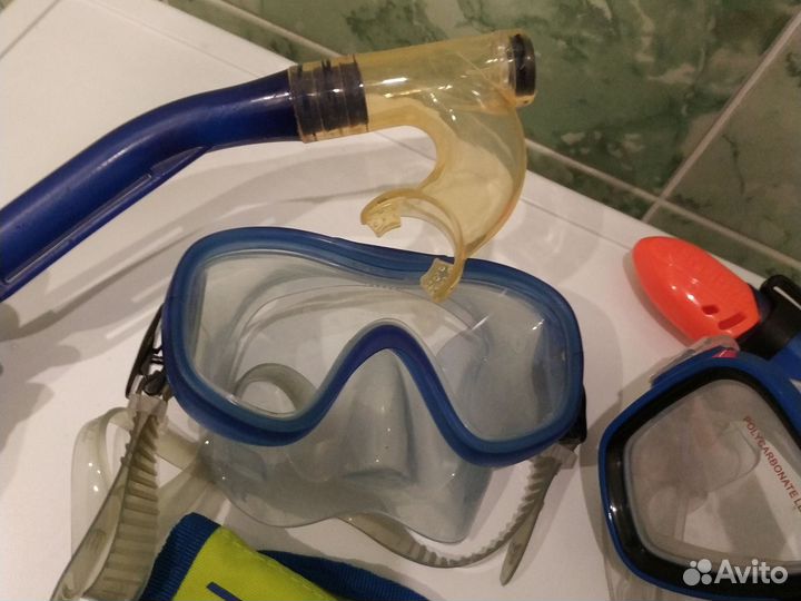 Маска с трубкой для плавания Tribord