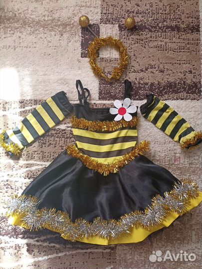 Новогодний костюм для девочки Пчëлка