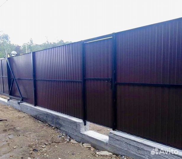 Забор из профнастила