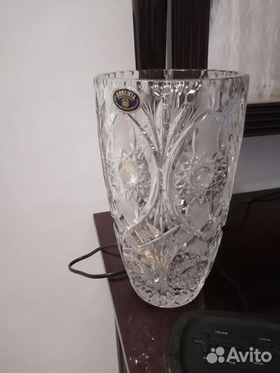 Хрустальная ваза Богемия. Чехословакия