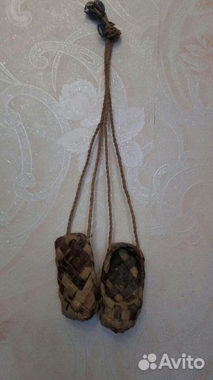Лапти декоротивные из нат лыко СССР