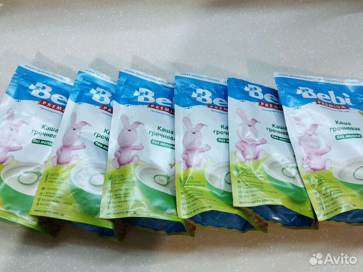 Каша безмолочная гречневая Bebi premium4+