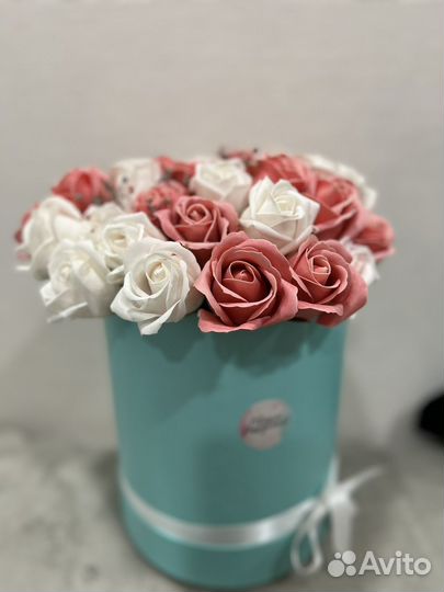 Букет из мыльных роз