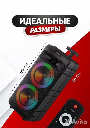 Блютуз колонка с караоке
