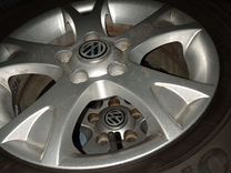 Комплект колес оригинал R15 литые VAG skoda