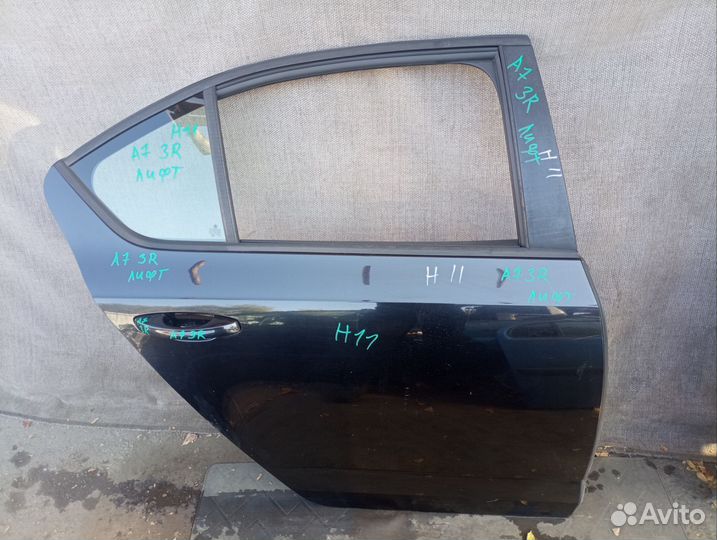 Дверь задняя правая Skoda Octavia A7 лифтбек 2013