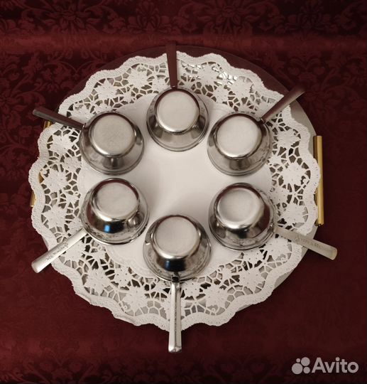 Кокотницы для жульена СССР из нержавеющей стали