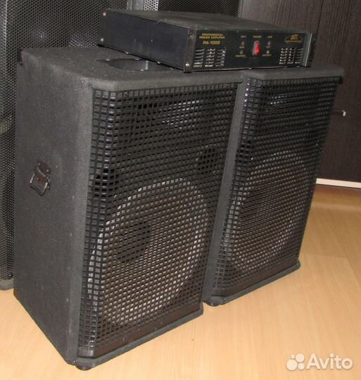 Колонки R215-Pro 800W Stereo 2ш в дереве+AMP Power