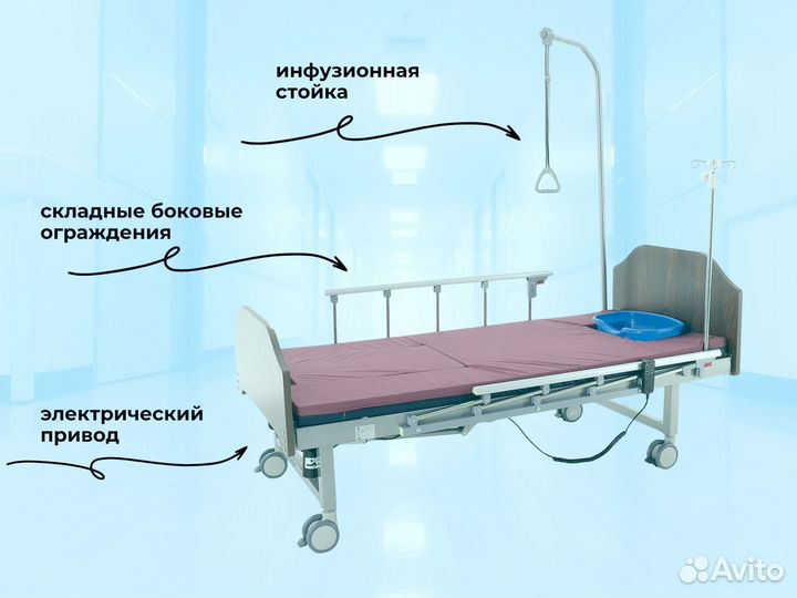 Медицинская кровать для ухода за больными