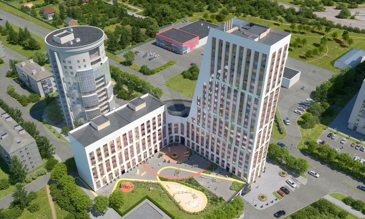 2-к. квартира, 58,7 м², 6/23 эт.