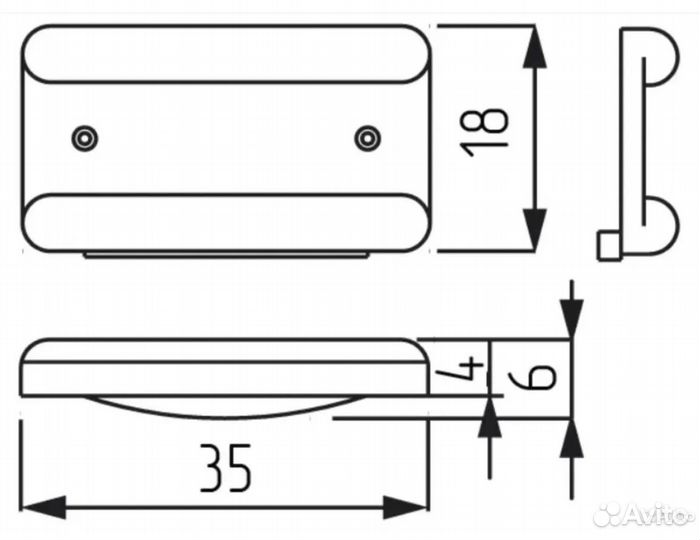 Подпятник мебельный пластик Новые 40шт в комплекте