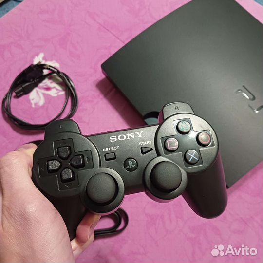 Sony PS3 Slim 320gb 19игр (Прошита, обслужена)