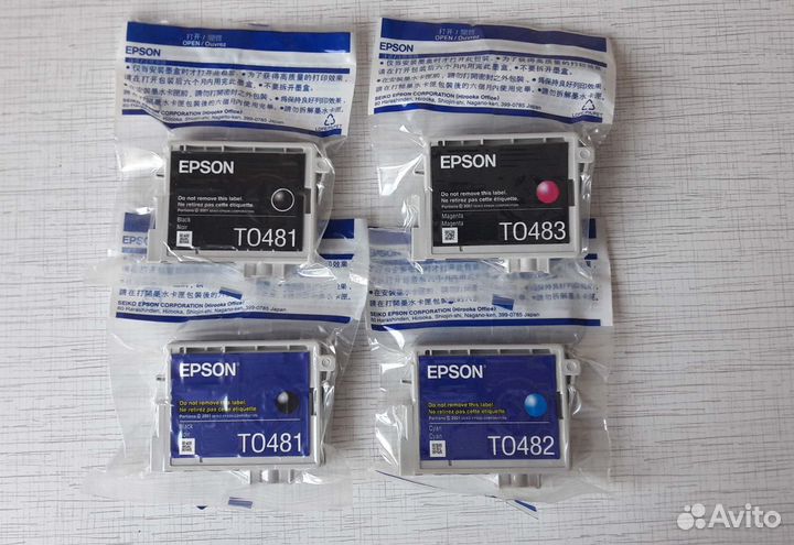 Картриджи Epson T0481, T0482, T0483