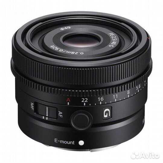 Объектив Sony FE 40mm f/2.5 G (SEL40F25G), черный