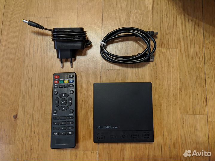 Тв бокс Mini M8S Pro-C 4K/S912/AndroidTV 9, кастом