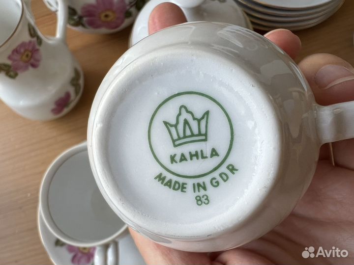 Новый кофейный сервиз Kahla ГДР