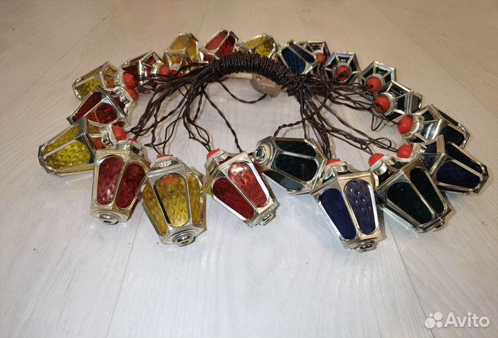 Советская гирлянда Фонарики Радуга 1 СССР 70гг