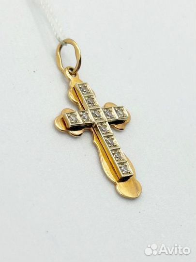 Подвеска с синтетическим камнем Золото