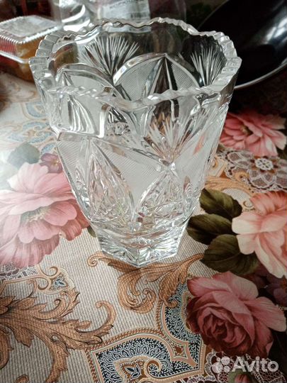 Ваза хрусталь