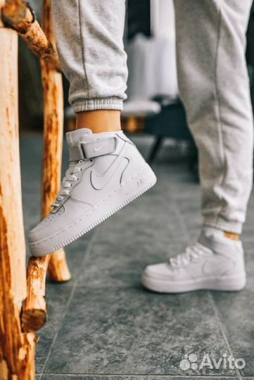 Кроссовки Nike Air Force 1'07 Classic Mid (White)