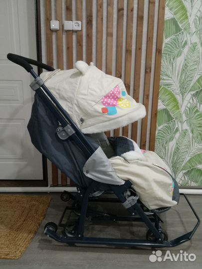 Детские санки коляска