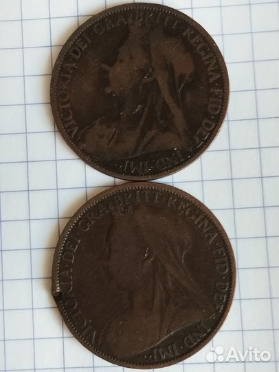 1 пенни Виктория