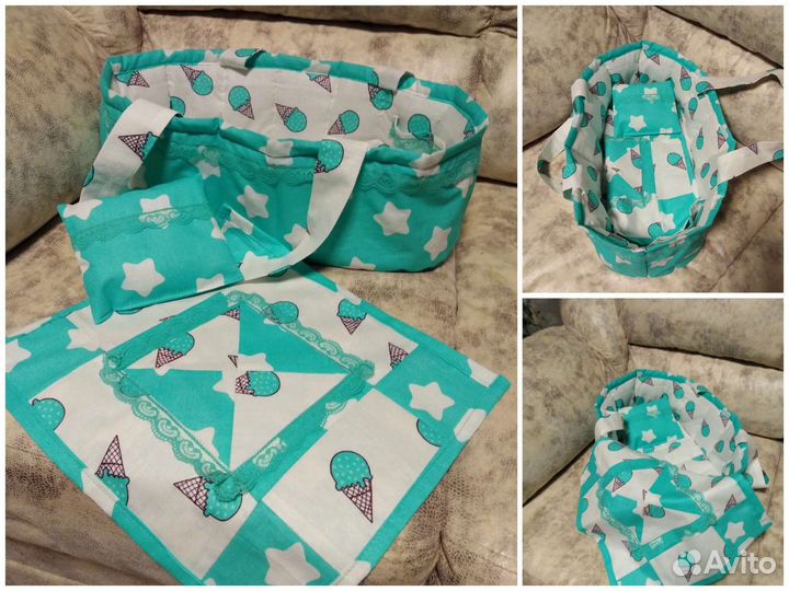 Люлька-переноска для кукол. Ручная работа