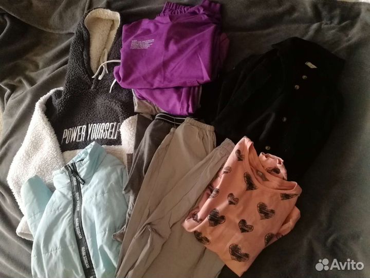 Вещи пакетом 30 штук на девочку 152-158