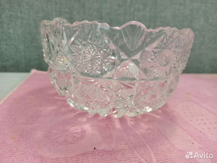 Хрустальная салатница СССР