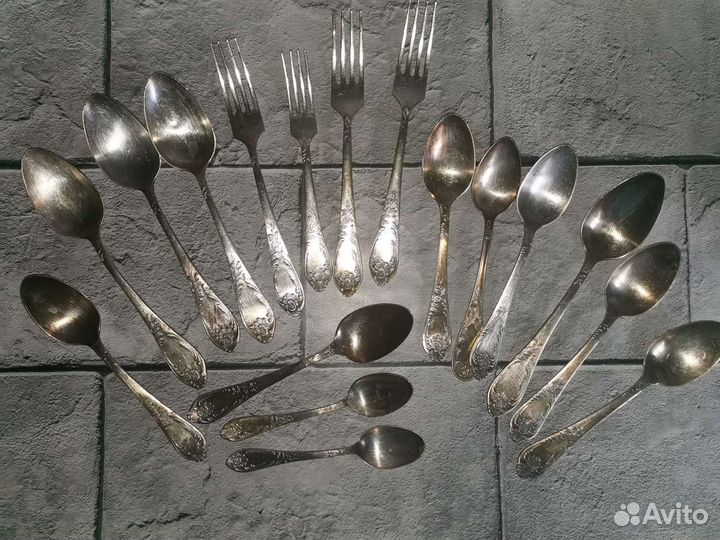 Мельхиоровые столовые приборы СССР