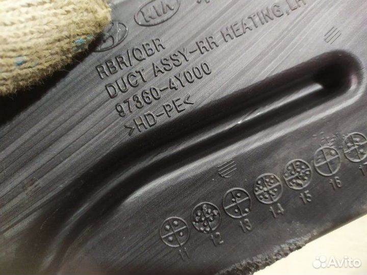 Воздухозаборник левый Hyundai Solaris sedan G4FC