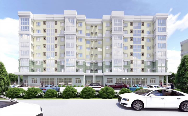 2-к. квартира, 64 м², 3/8 эт.