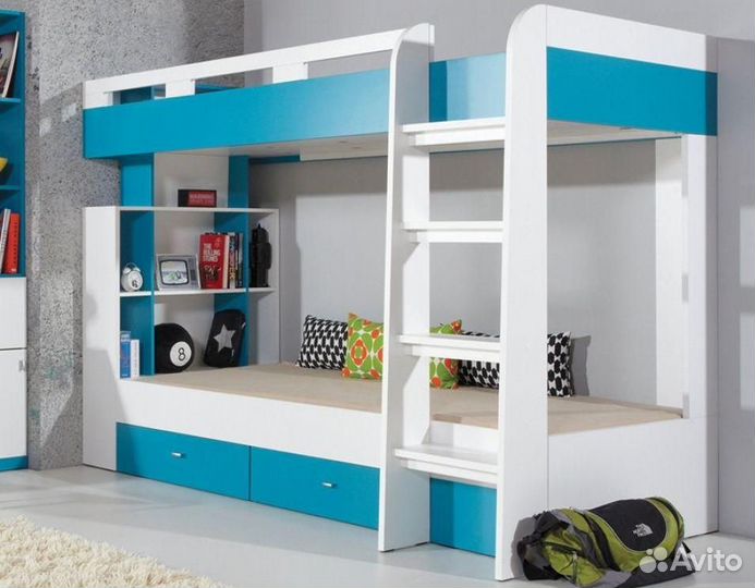 Кровать двухъярусная, кровать-домик шкаф в детскую