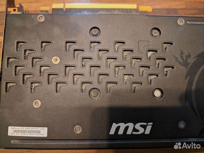 Видеокарта MSI gtx 1060 6gb