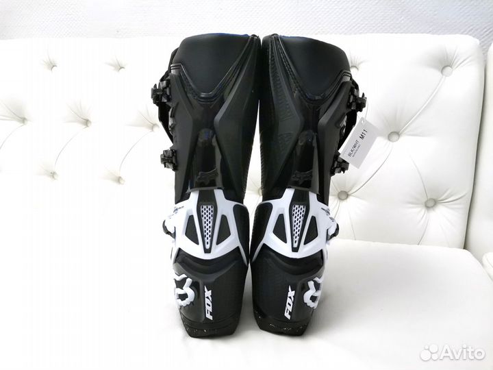 Мотоботы кроссовые Fox Instinct Boot Black/White