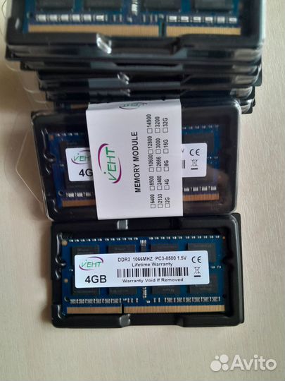Оперативная память DDR3 для ноутбука 4 и 8 gb 1,5v