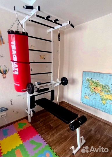 Шведская стенка с тренажером