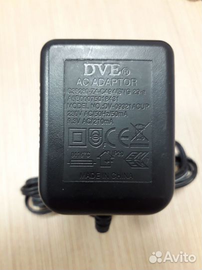 Трансформаторный адаптер блок питания 12V,9V,7.5V